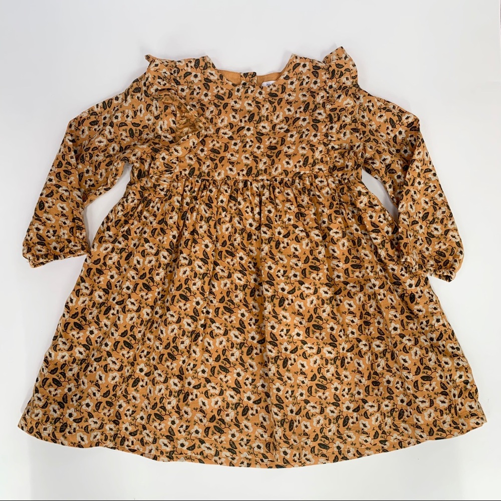 Bout’Chou frilled long sleeve floral dress